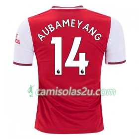 Camisolas de Futebol Arsenal Pierre-Emerick Aubameyang 14 Equipamento Principal 2019/20 Manga Curta